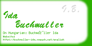 ida buchmuller business card